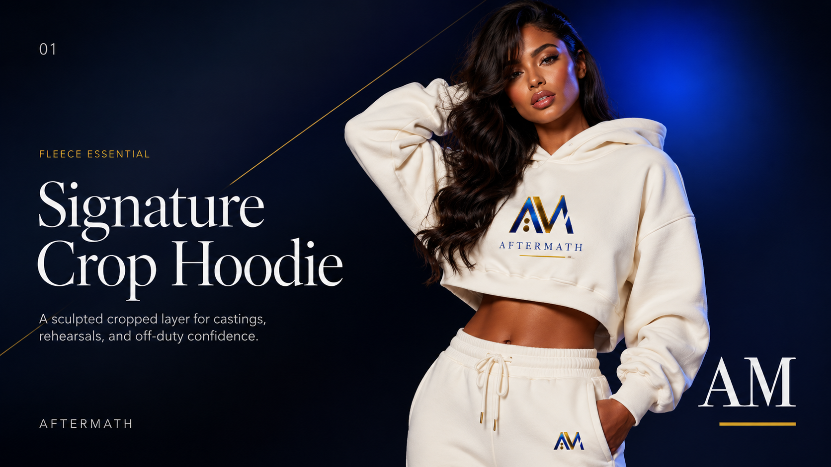 Signature Crop Hoodie campaign